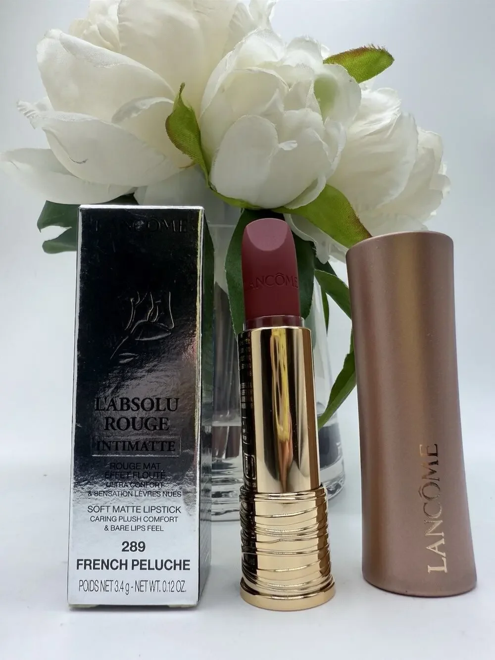 LANCOME L'absolu Rouge Intimatte 289 French Peluche 0.12 Oz